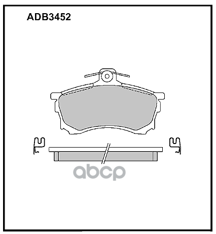 Колодки тормозные передние Mitsubishi Carisma 95-06  Colt IV 92-96 ALLIED NIPPON арт. adb3452