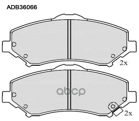 Колодки Тормозные Дисковые | Перед | ALLIED NIPPON арт. ADB36066