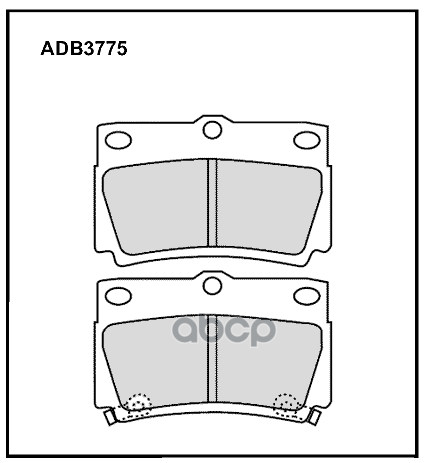 Колодки тормозные задние Mitsubishi Pajero 90-00  Pajero Sport 96-09  Pajero Sport II 08-15  Pajero ALLIED NIPPON арт. adb3775