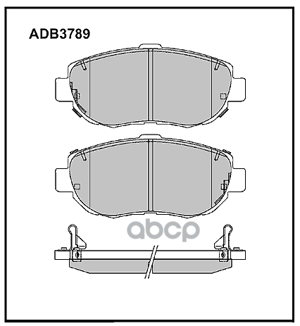 Колодки Тормозные Дисковые | Перед | ALLIED NIPPON арт. ADB3789