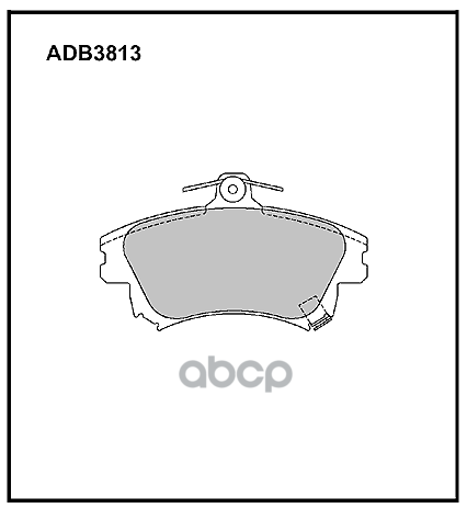 Колодки тормозные передние Volvo S40 I 95-03  V40 95-04 / Mitsubishi Carisma 95-06 / Smart Forfour 0 ALLIED NIPPON арт. adb3813