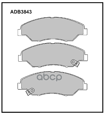 Колодки Торм. Передние Kia Sportsge 04.1994 - 08.03  Retona Вездеход Закрытый (Fk)  06/99 - ALLIED NIPPON арт. adb3843