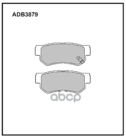 Колодки тормозные задние Kia Sportage II 04-10 / Hyundai Elantra III  IV  Getz 02-10  Santa Fe  Sona ALLIED NIPPON арт. adb3879