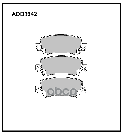 Колодки тормозные задние Toyota Corolla (E11  E12) 97-> ALLIED NIPPON арт. adb3942