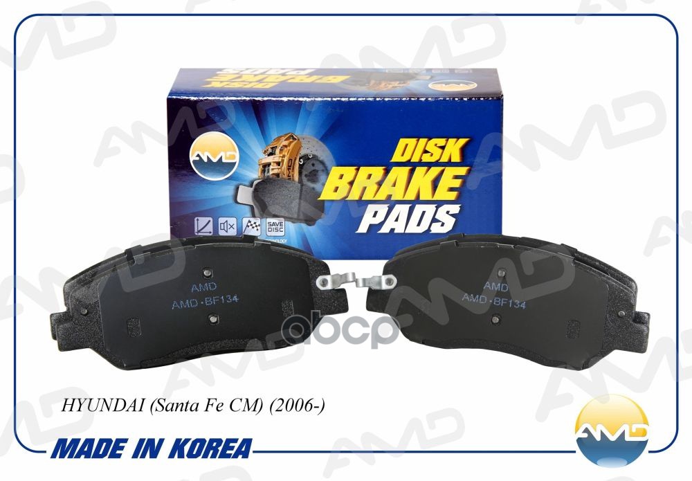 Колодки тормозные дисковые AMD арт. AMDBF134