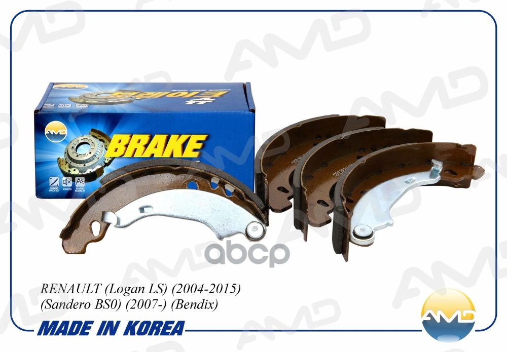 Колодка барабанного тормоза AMD арт. AMDBF243