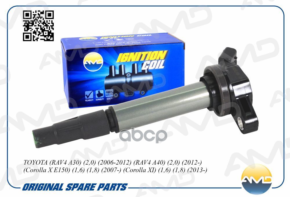 Катушка зажигания TOYOTA RAV4 A30, 2,0, 2006-2012, RAV4 A40, 2,0, 2012-, Corolla X E150, 1,6, 1,8, 2007-, Corolla XI, 1,6, 1,...