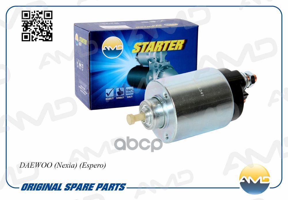 Реле втягивающее стартера DAEWOO Nexia, Espero AMDEL341 AMD арт. AMDEL341