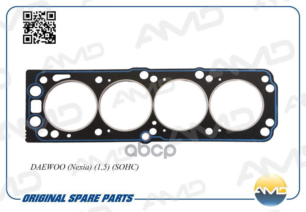 Прокладка ГБЦ DAEWOO Nexia, 1,5, SOHC AMDHBC55 AMD арт. AMDHBC55