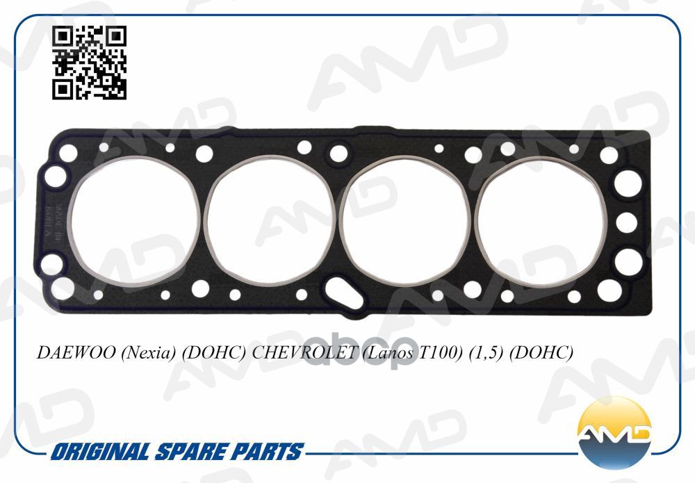 Прокладка ГБЦ DAEWOO Nexia, DOHC, CHEVROLET Lanos T100, 1,5, DOHC AMDHBC77 AMD арт. AMDHBC77