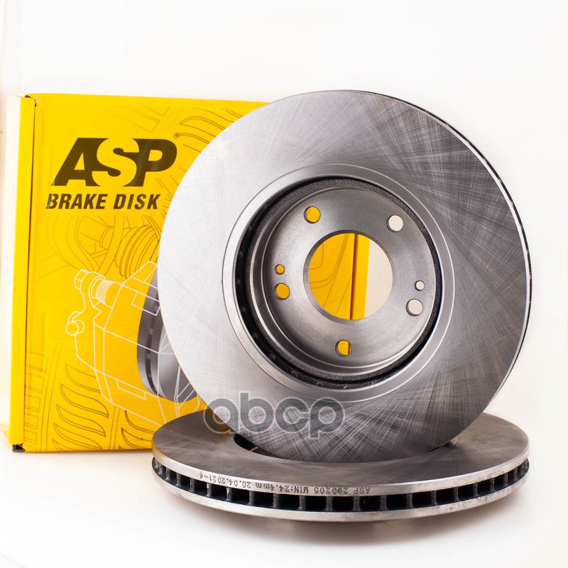 Диск тормозной передний HYUNDAI Santa Fe I /Vent D=294mm ASP 290205 ASP арт. 290205