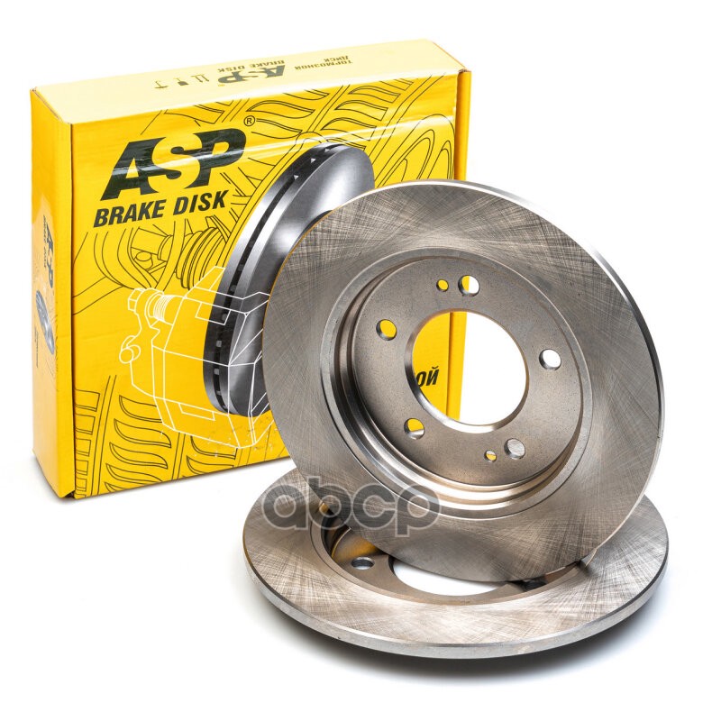 Диск тормозной Hyundai Creta (16-) 4WD на заднюю ось  не вентилируемый D=262 ASP арт. 290232