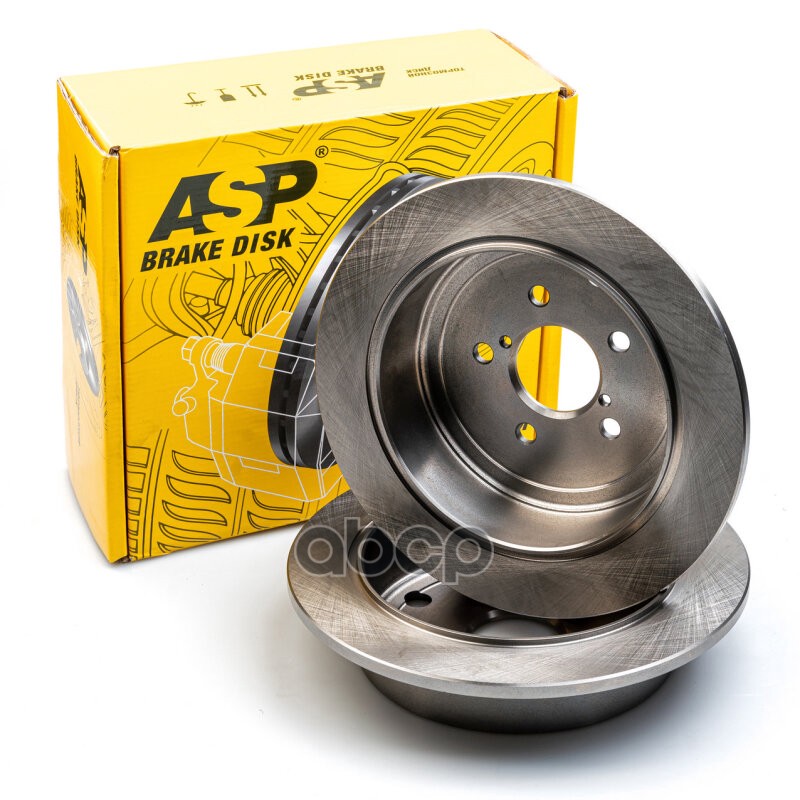 Диск тормозной задний Subaru Forester (08-) на заднюю ось, не вентилируе ASP 330204 ASP арт. 330204