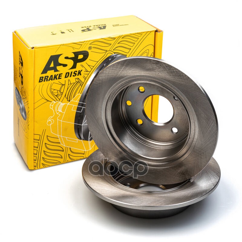 Диск тормозной NISSAN Tiida(C11) 07> на заднюю ось  не вентилируемый D=292 ASP арт. 370206