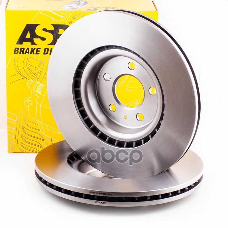 Диск тормозной (цена за 1шт./отгружать по 2шт.)   VAG AUDI A4/A5/A6/Q5 07-> передний  вентилируемый ASP арт. 410222