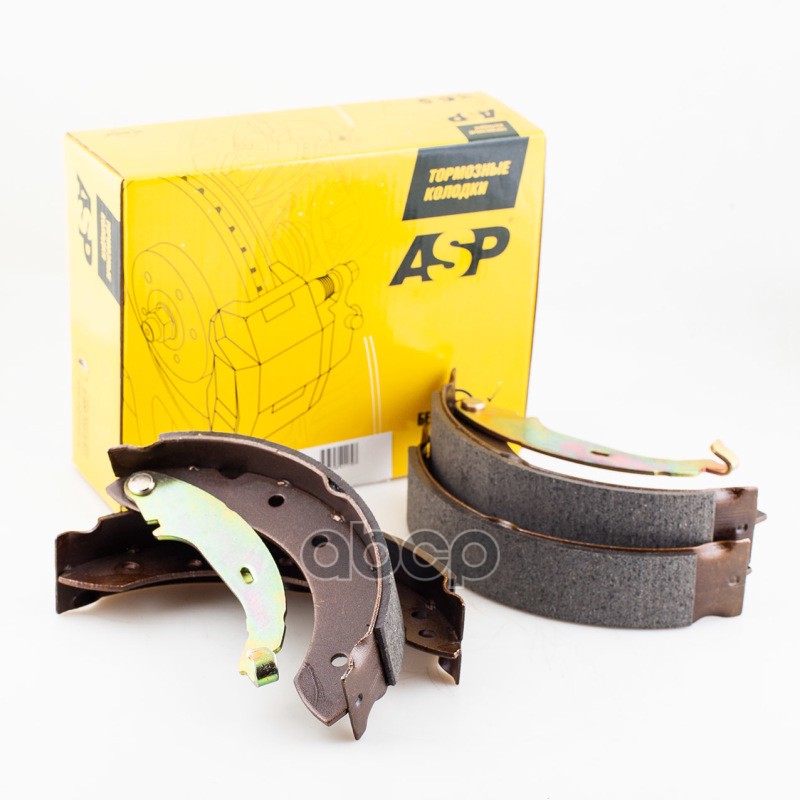 Колодки тормозные задние RENAULT Logan (04-) (203х38) ASP арт. k270109