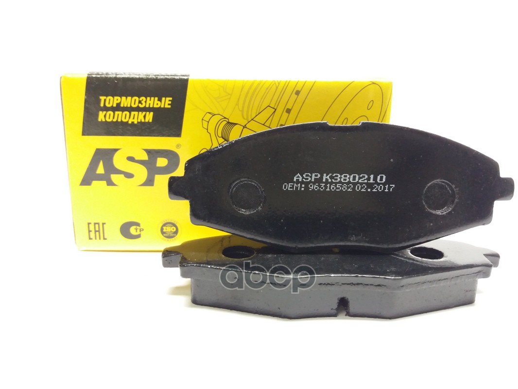 Колодки тормозные передние Chevrolet Lanos Daewoo Nexia ASP арт. k380210