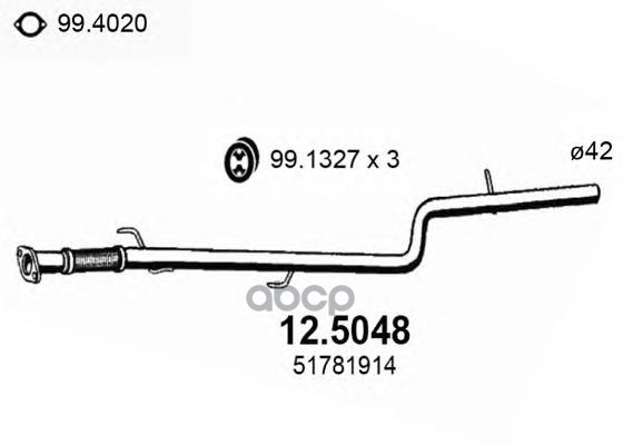 Глушитель Средн Часть Asso 125048 ASSO арт. 125048