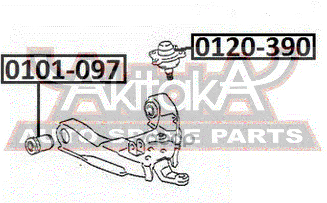 САЙЛЕНТБЛОК ПЕРЕДНЕГО НИЖНЕГО РЫЧАГА ASVA арт. 0101097