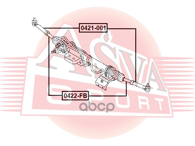 Наконечник Рулевой Mitsubishi Canter/Fuso ASVA арт. 0421-001