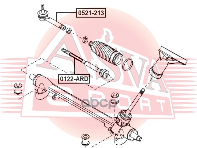 НАКОНЕЧНИК РУЛЕВОЙ ASVA арт. 0521213
