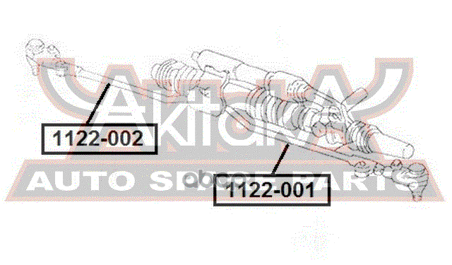 ТЯГА РУЛЕВАЯ ЛЕВАЯ ASVA арт. 1122001
