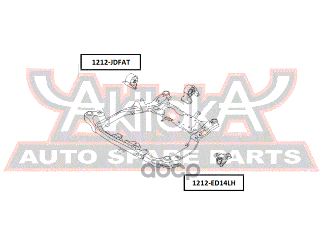 ПОДУШКА ДВИГАТЕЛЯ ПЕРЕДНЯЯ ASVA арт. 1212JDFAT