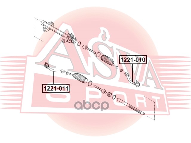 НАКОНЕЧНИК РУЛЕВОЙ ASVA арт. 1221011