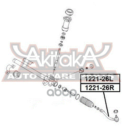 НАКОНЕЧНИК РУЛЕВОЙ ПРАВЫЙ ASVA арт. 122126R