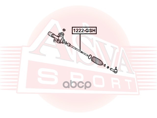 ТЯГА РУЛЕВАЯ ASVA арт. 1222GSH