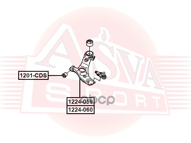 РЫЧАГ 1224-060 ASVA арт. 1224-060