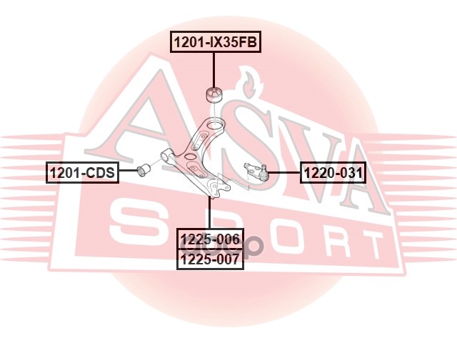 Рычаг ASVA арт. 1225006