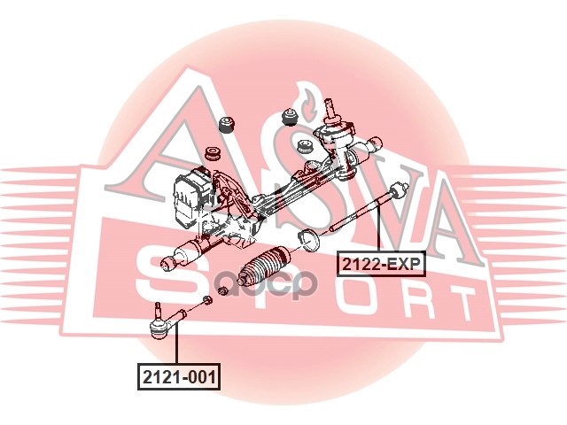 НАКОНЕЧНИК РУЛЕВОЙ ASVA арт. 2121001