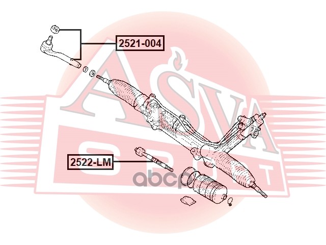ТЯГА РУЛЕВАЯ ASVA арт. 2522LM