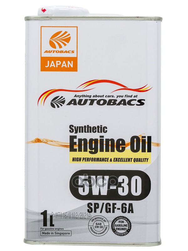 AUTOBACS Масло моторное AUTOBACS ENGINE OIL 5W-30 SP GF-6 1л A00032427