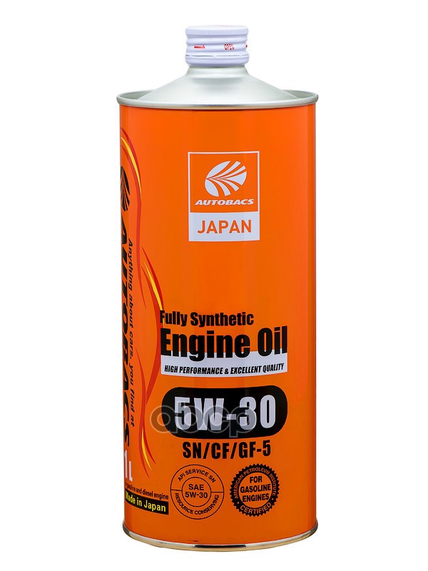 AUTOBACS Масло Моторное 5W-30 Engine Oil Api Sn/Cf Ilsac Gf-5 Synthetic 1Л