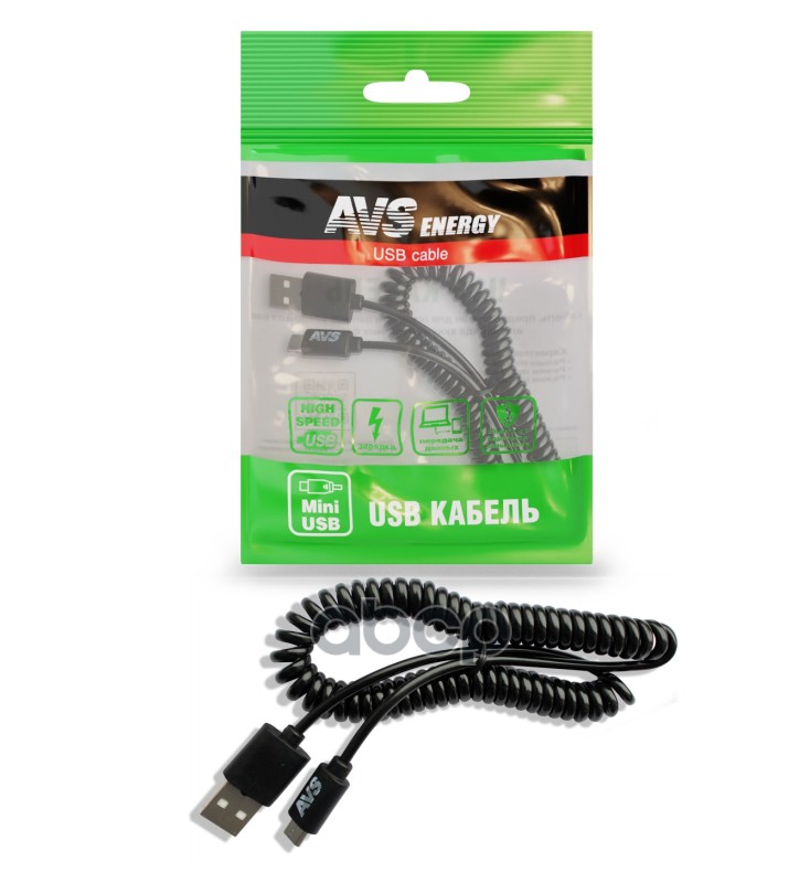 Кабель AVS mini USB (2 м, витой) MN-32 AVS A78884S AVS арт. A78884S