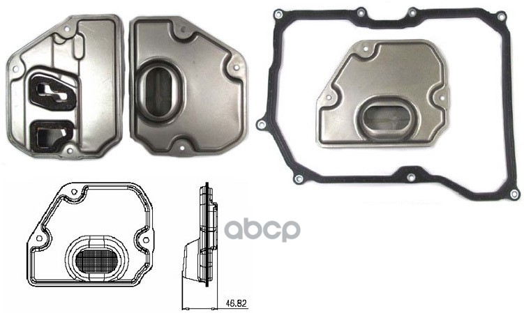 Фильтр АКПП с прокладкой поддона Mini_Cooper R56/R55/R57/R55 (MUE)/R56 (MUE)/R57 (MUE)/R60/R58/R59/R AZUMI арт. jt32497k