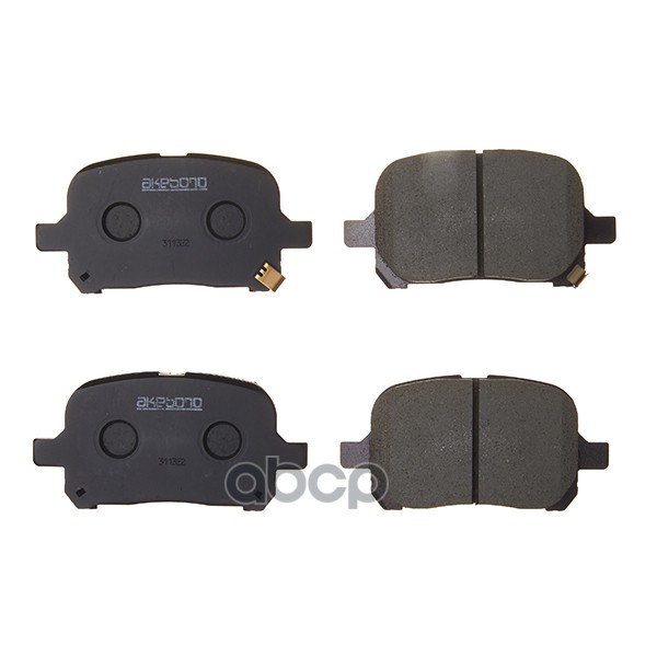 Колодки тормозные дисковые передние ПОДХОДЯТ ДЛЯ Toyota Camry V20, Lexus RX300 -01 AN-465WK Akebono арт. AN-465WK