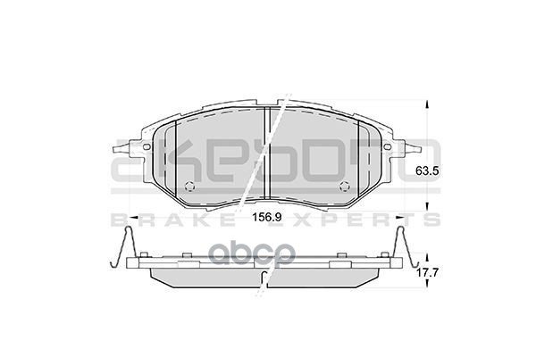 Колодки тормозные дисковые передние ПОДХОДЯТ ДЛЯ SUBARU LEGASY IV, OUTBACK (BM, BR), TRIBECA (B9) AN-703WK Akebono арт. AN-703WK