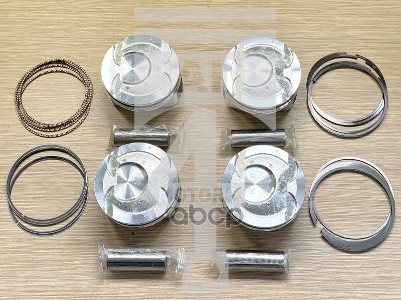 Поршень с кольцами и пальцем EPNS0760 STD G4FD 1.6 GDI Hyundai Elantra MDI40I35Veloster 230412B600 EPNS0760 All4MOTORS арт. E...