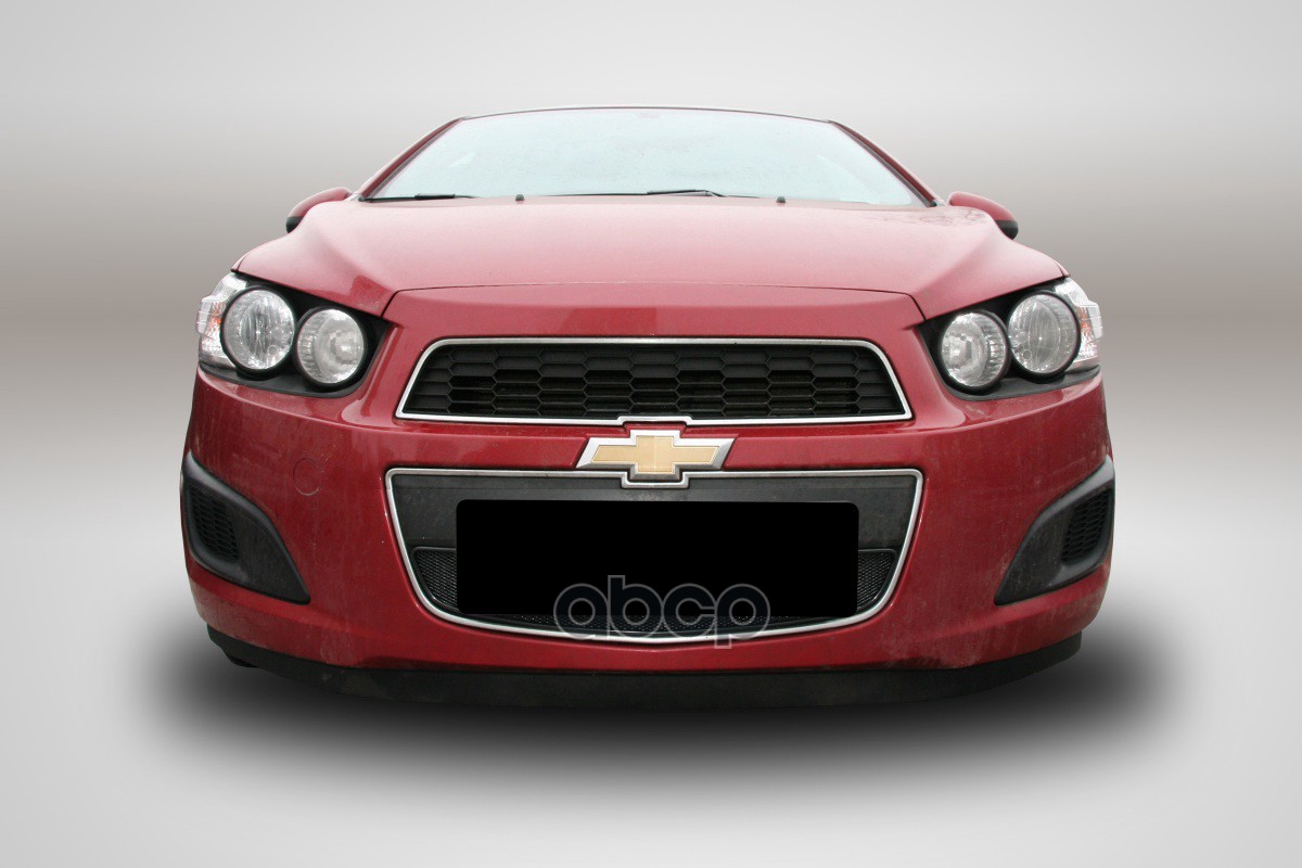 Сетка На Бампер Внешняя Для Chevrolet Aveo 2012-2016, Черн., 15 Мм / Шевроле Авео Arbori арт. 01-090812-151