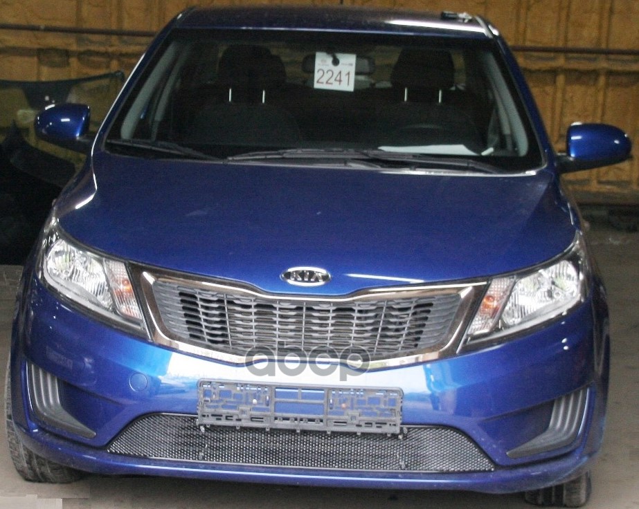 Сетка На Бампер Внешняя Для Kia Rio 2011-2014, Черн., 15 Мм / Киа Рио Arbori арт. 01-300111-15B