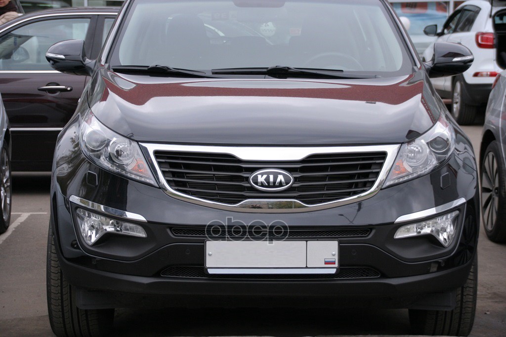 Сетка На Бампер Внешняя Для Kia Sportage 2010-2016, 2 Шт., Черн., 15 Мм / Киа Спортаж Arbori арт. 01-300310-15B