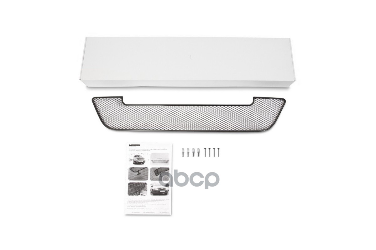 Сетка на бампер внешняя для LADA Largus 2013-2021, черн., 15 мм / Лада Ларгус Arbori арт. 01-550113-15B