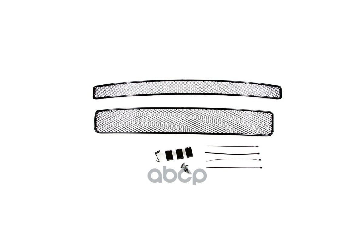 Сетка на бампер внешняя для GAZEL Next 2014-, 2 шт., черн., 15 мм / Газель некст Arbori арт. 01-560214-15B