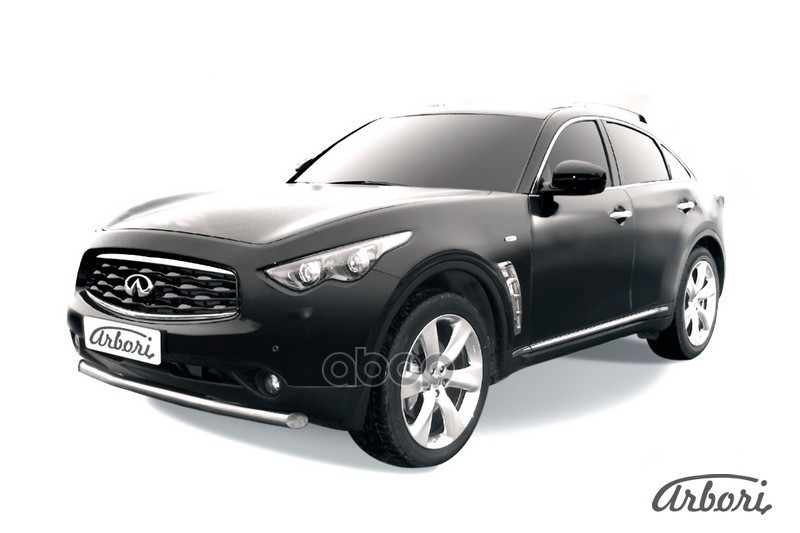 Защита Переднего Бампера D76 Arbori Нерж. Сталь Для Infiniti Fx-35; Fx50 2008-2013 / Инфинити Фх Arbori арт. AFZDAINFX04