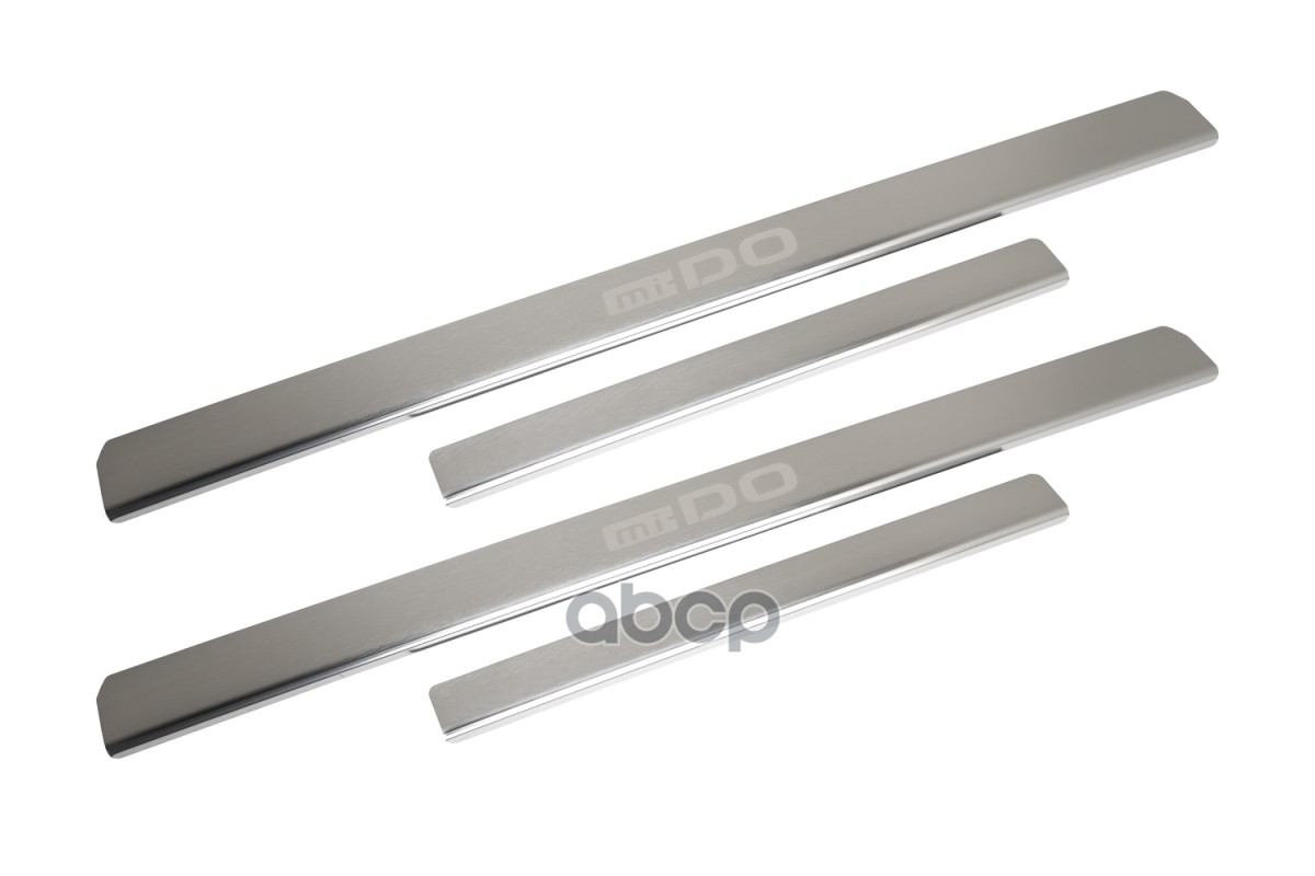 Накладки На Пороги Нерж. Сталь Сатинированные С Логотипом Для Datsun Mi-Do (14-) (4 Шт.) / Дацун Ми Ду Arbori арт. ARBORI9408...