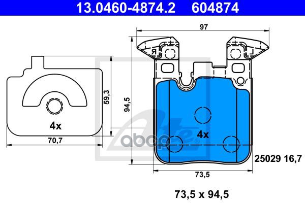 Колодки Тормозные Дисковые Задн, Bmw: 1 (F20/F21) 11-, 2 (F22/F23) 14-, 3 (F30/F35/F80/F31/F34) 12-, 4 (F32/F82/F36/F33/F83/F...