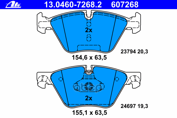 Колодки Тормозные Дисковые Передн, Bmw: 5 518 D/520 D/520 D Xdrive/520 I/523 I 10-, 5 Touring 518 D/520 D/520 D Xdrive/520 I/...